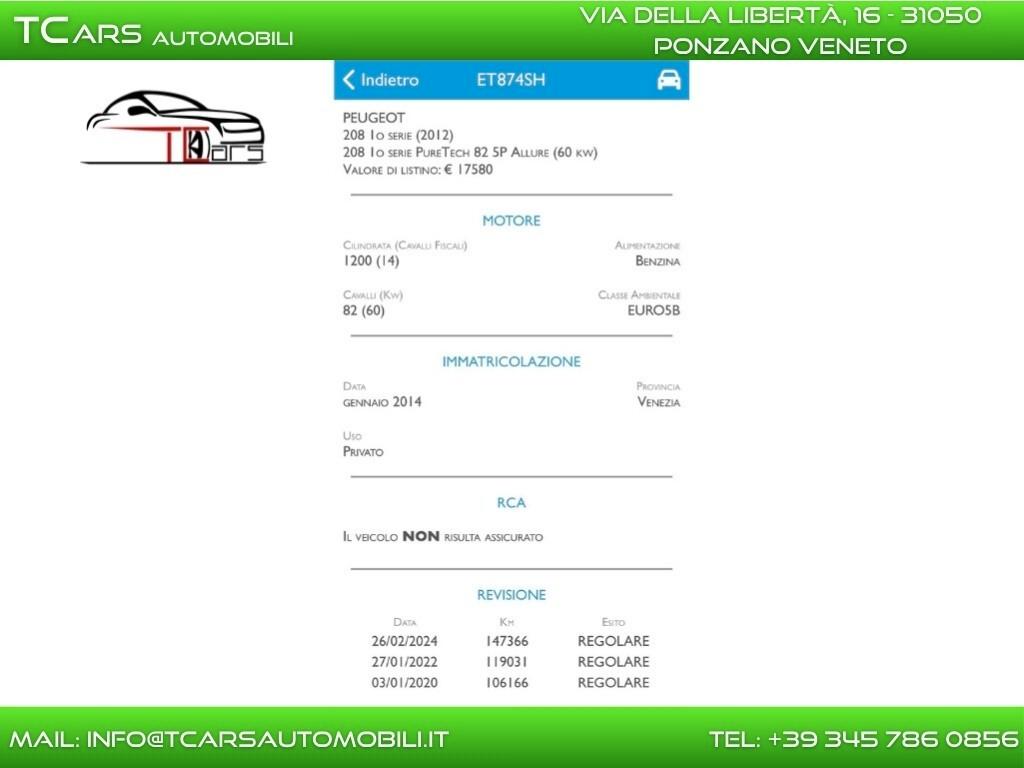 PEUGEOT 208 1.2 BENZINA - NEOPATENTATI