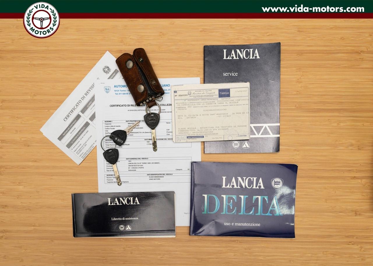 Lancia Delta 1600 HF TURBO * PRIMA VERNICE * SEDIL