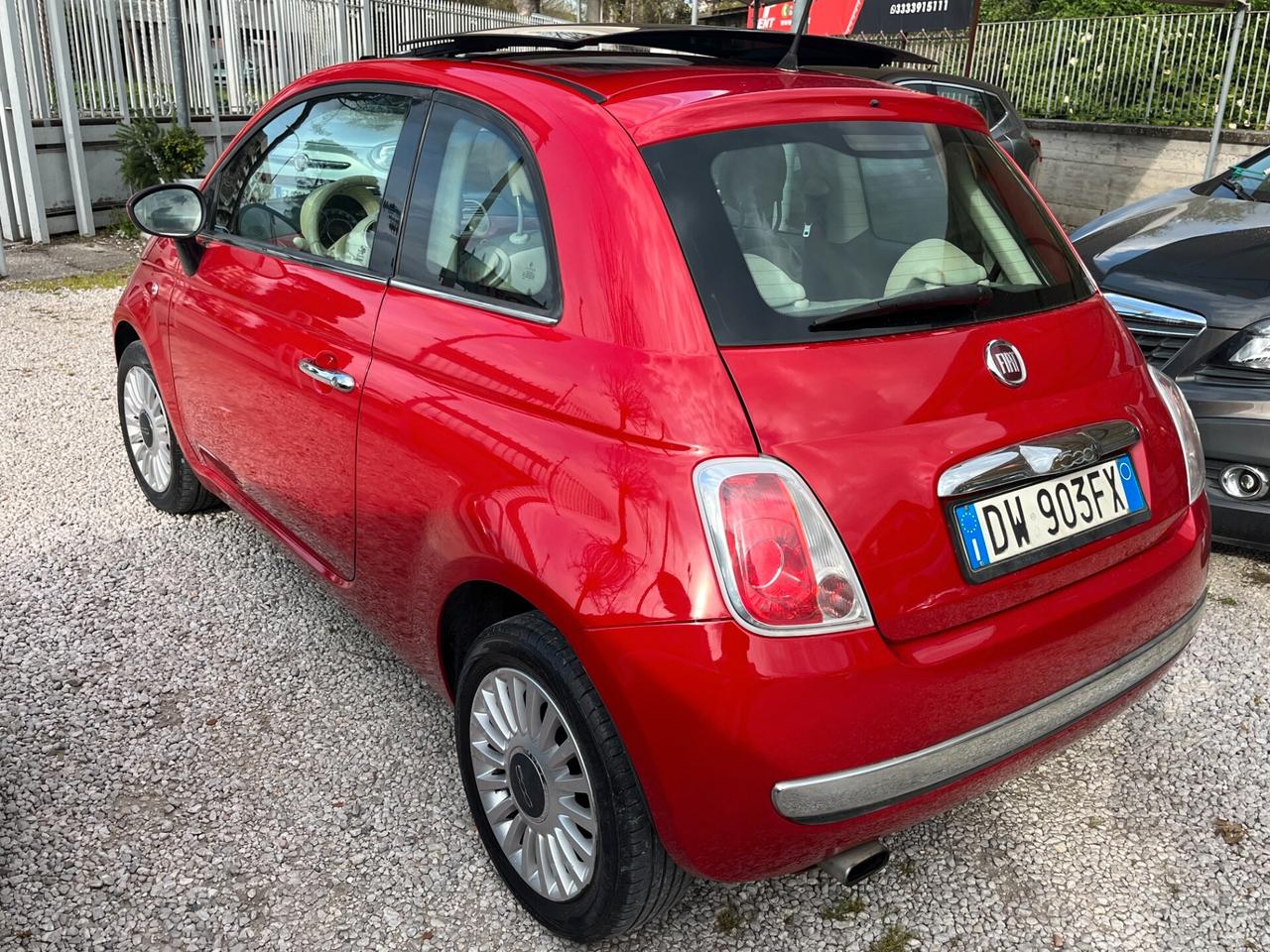 Fiat 500 1.2 Lounge TETTO PANORAMICO KM CERTIFICATI 2011