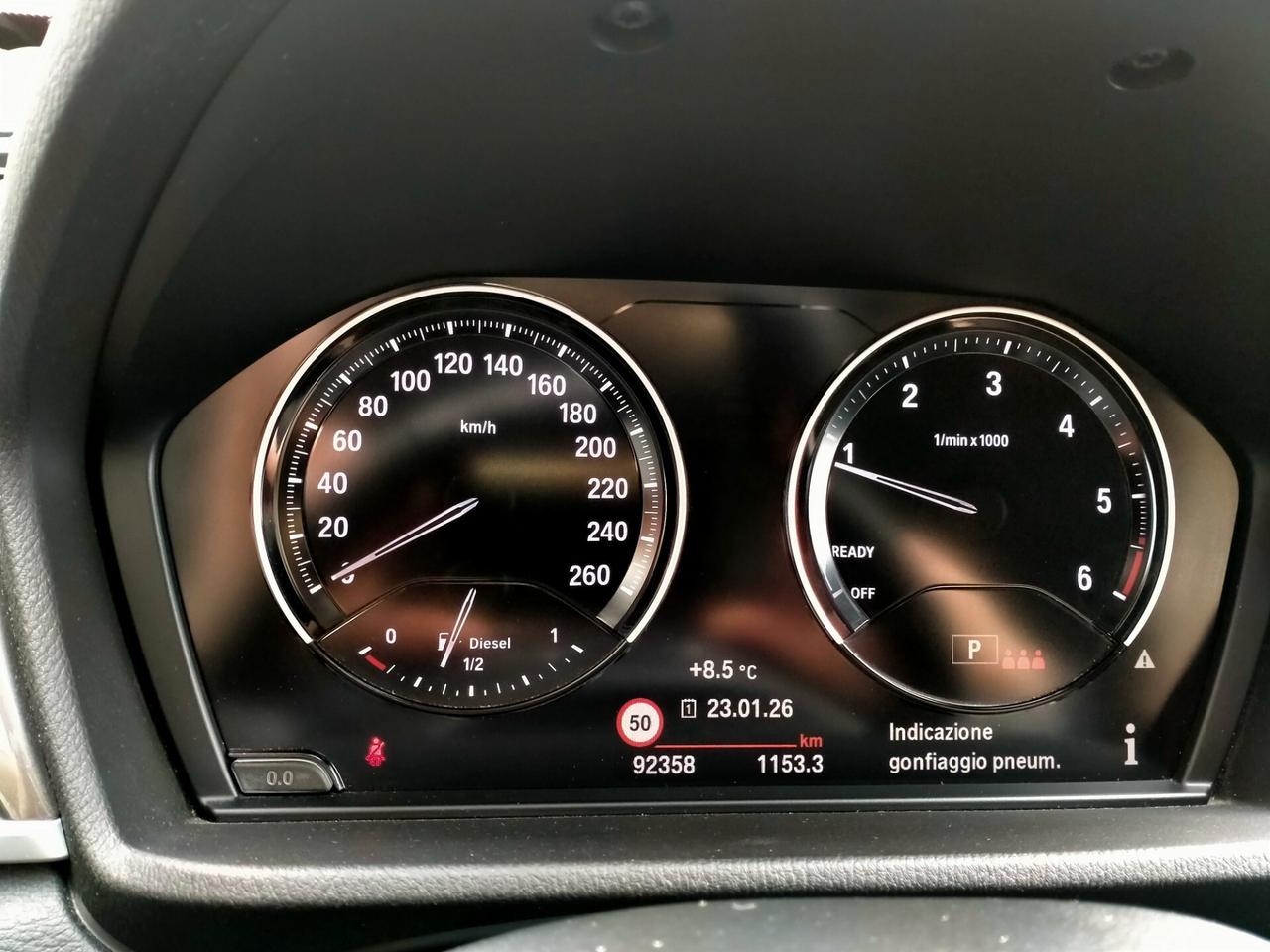 BMW X1 18D XDRIVE M.Y.20 XLINE / PELLE TOTALE / NERO LUCIDO