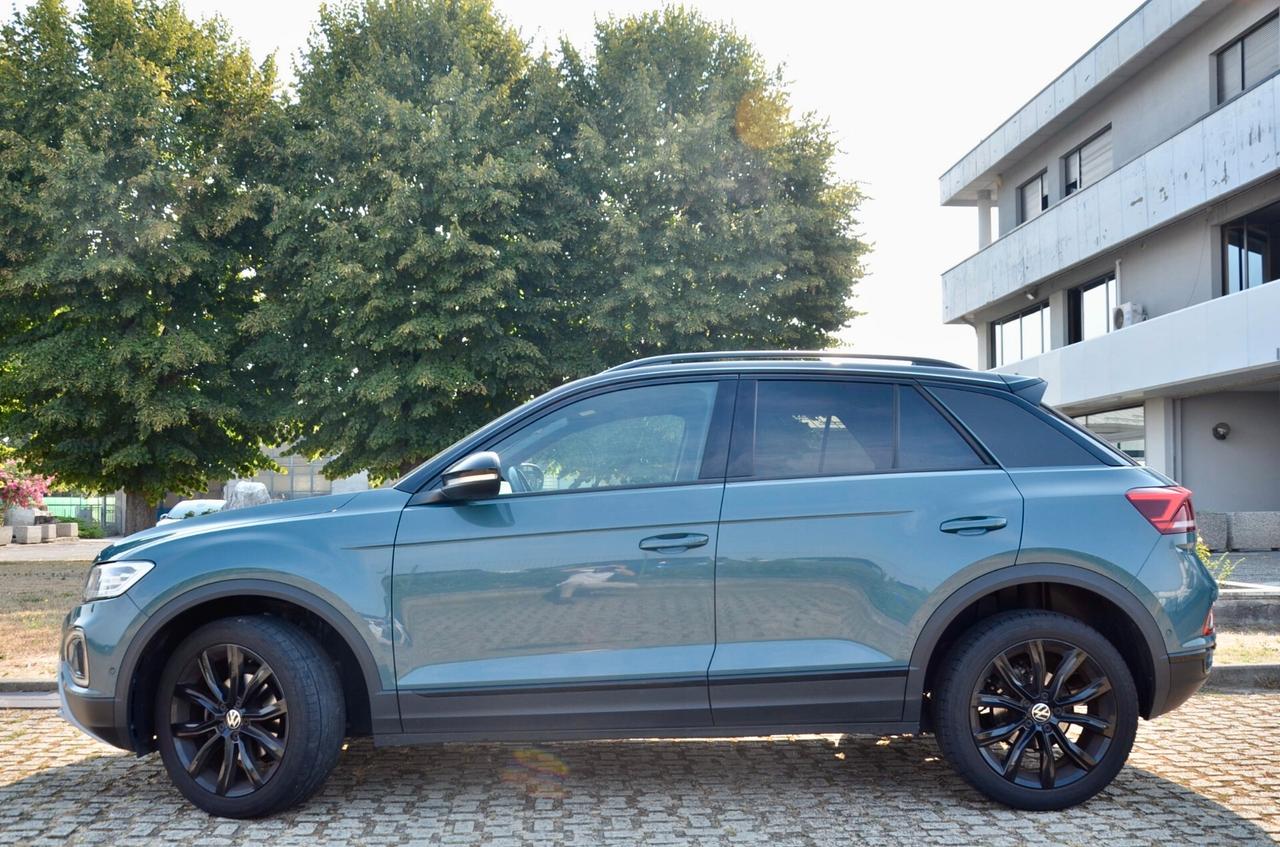 VW T-ROC 1.0 TSI STYLE 110cv, UNICOPROPRIETARIO, GARANZIA VW 9/2027, UFF ITALIANA, SERVICE VW, BLACK PACK, FARI IQ LED, PERMUTE