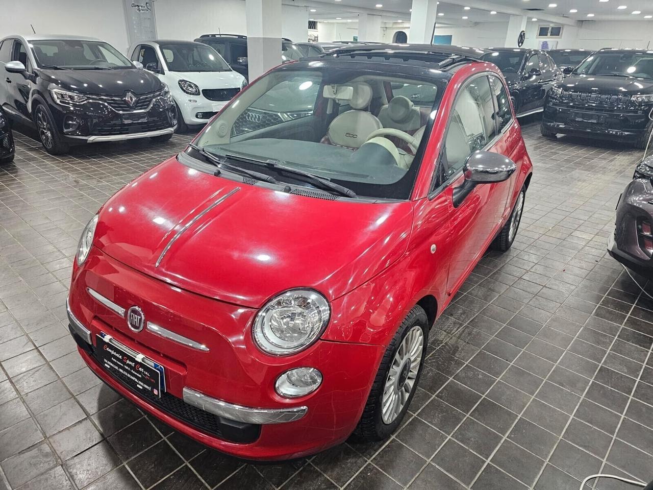 NUOVA FIAT 500 LOUNGE 1.2 BENZ 69CV DUALOGIC TETTO PANORAMICO APRIBILE