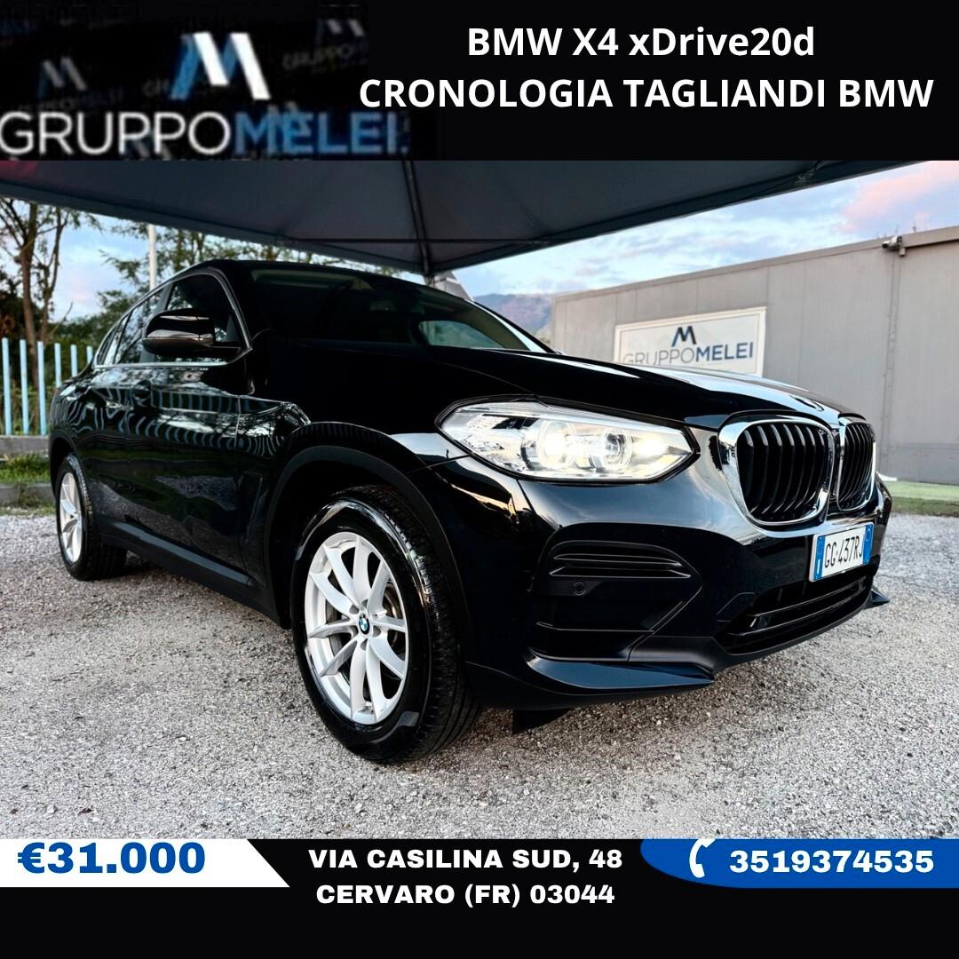 BMW X4 xDrive20d CRONOLOGIA TAGLIANDI BMW
