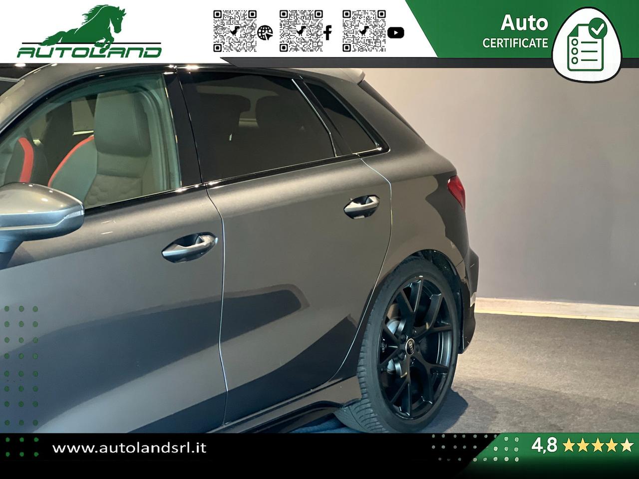 Audi RS3 Sportback 2.5 tfsi quattro s-tronic TETTO - MATRIX- B&O - MASSAGGIO - ACC