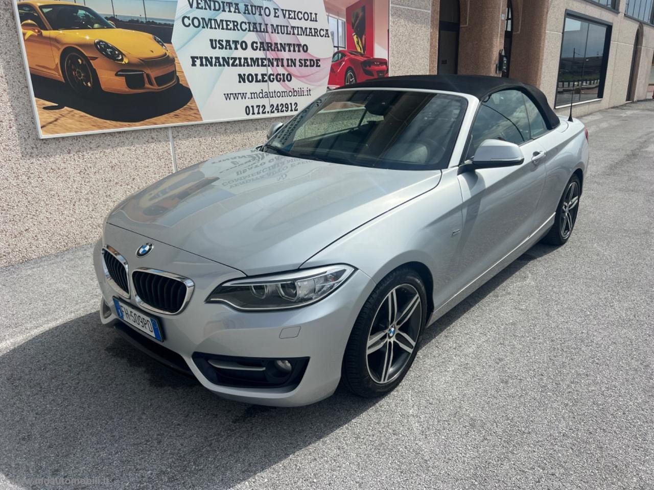 BMW 218d Cabrio Sport AUTOMATICO NAVI TAGLIANDI BMW