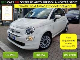 500 LOUNGE 1.0 HYBRID*PREZZO VERO* UNIPRO - KM CERTI