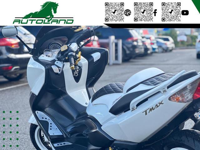 YAMAHA T-Max 500 WhiteMax*Scarico Akrapovic*SellaPelleBicolore