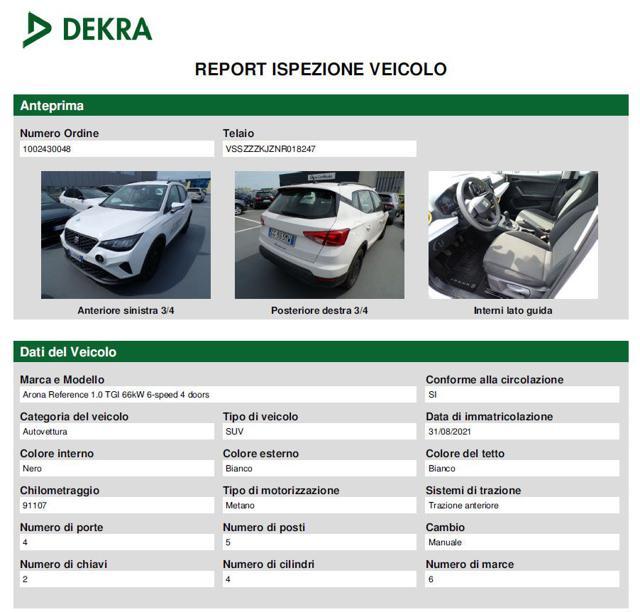 SEAT Arona 1.0 TGI Reference