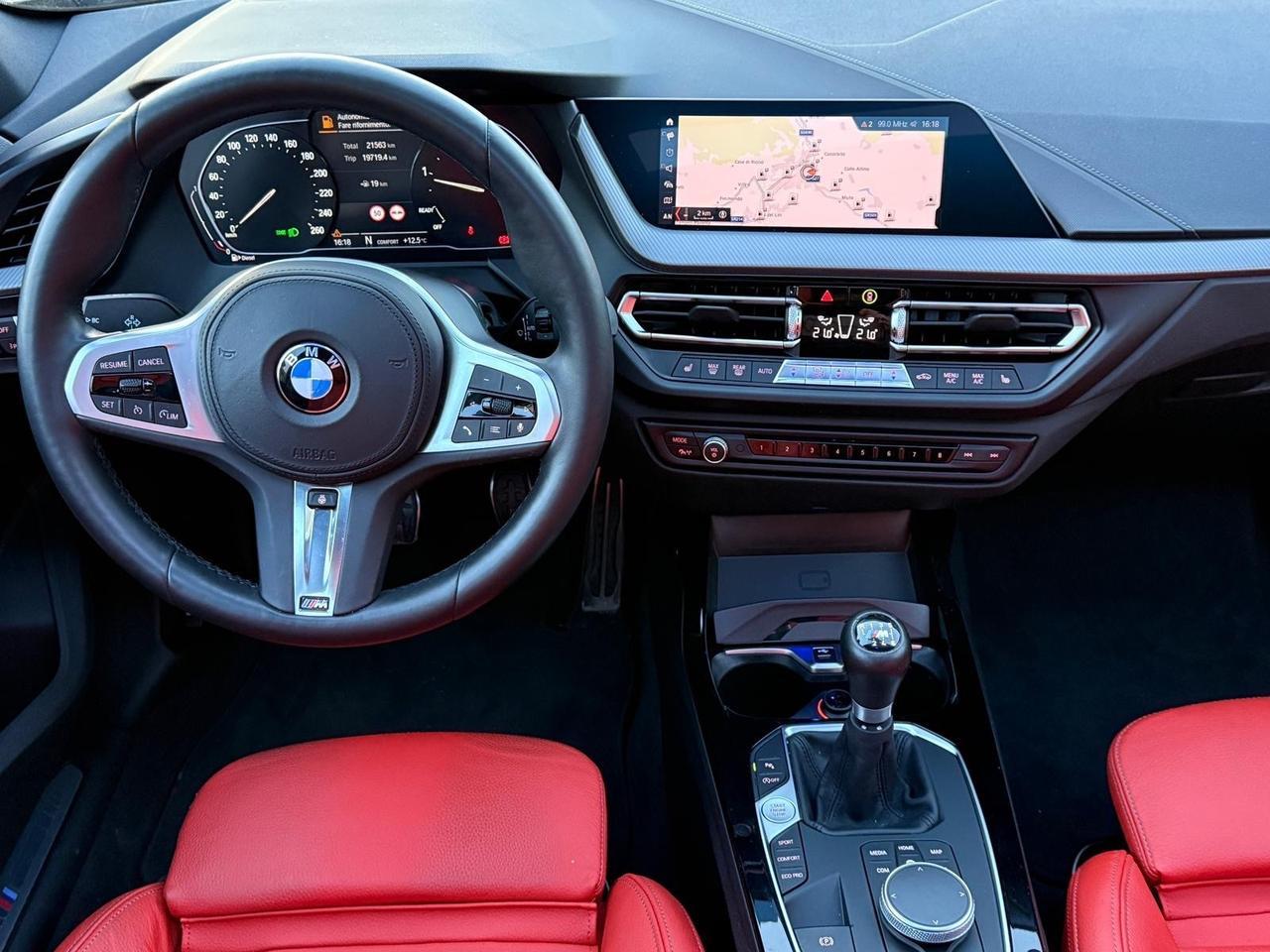 BMW 118D 150cv MSPORT NAVI LED TETTO UNICOPROPRIETARIO 2020