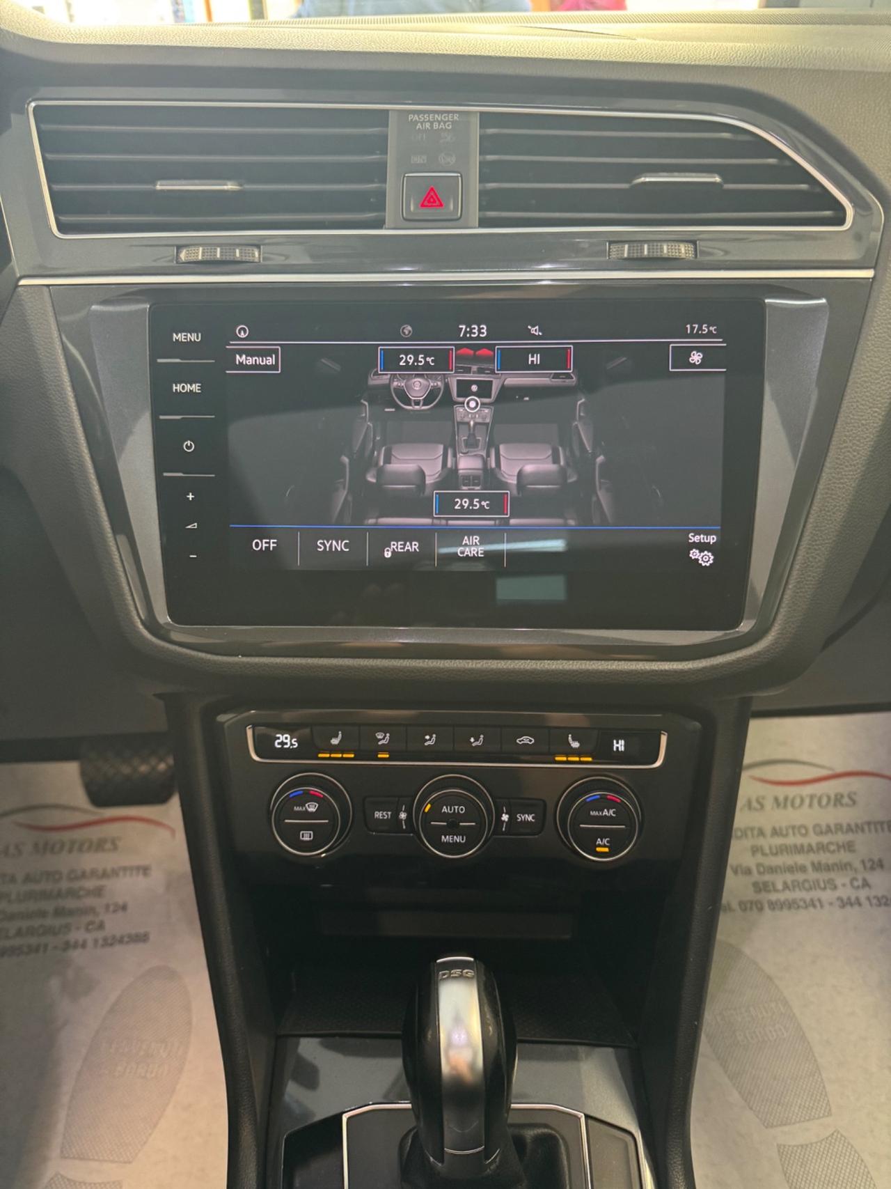 VW TIGUAN 2.0 TDI 150 CV R LINE TETTO APRIBILE