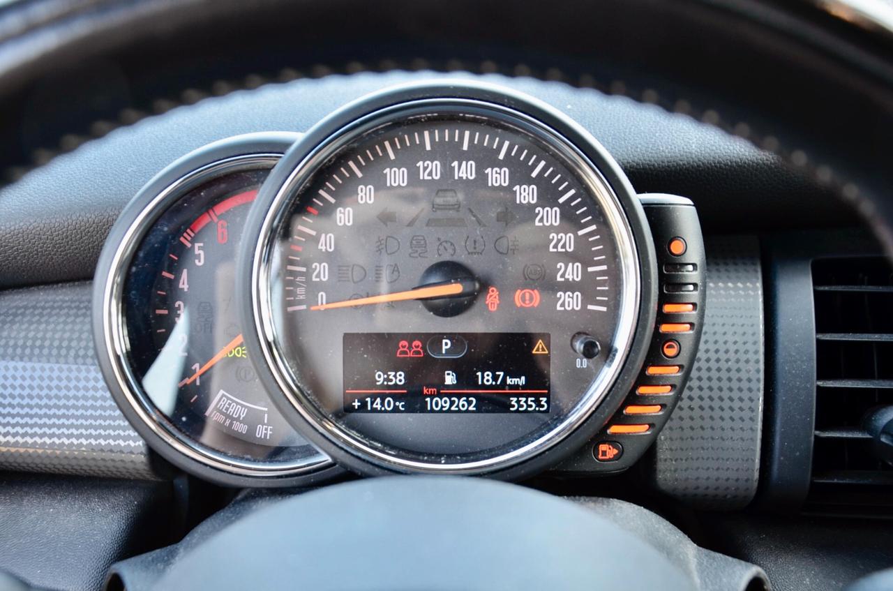 MINI COOPER D CABRIO 2.0 116cv AUTO, UFF ITALIANA, EURO 6B, RING COLORATO, LUCI AMBIENTE, NAVI, PERMUTE