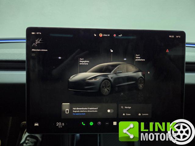 TESLA Model 3 NV35 RWD Premium GARANZIA UFFICIALE