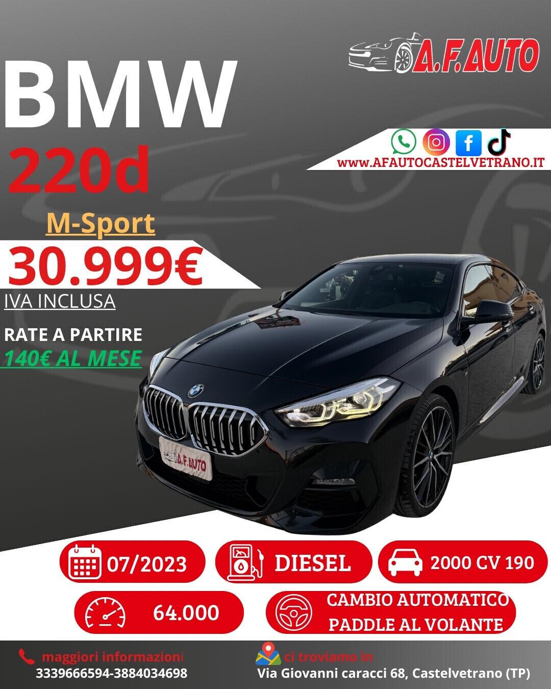 Bmw 220d Gran Coupé Msport