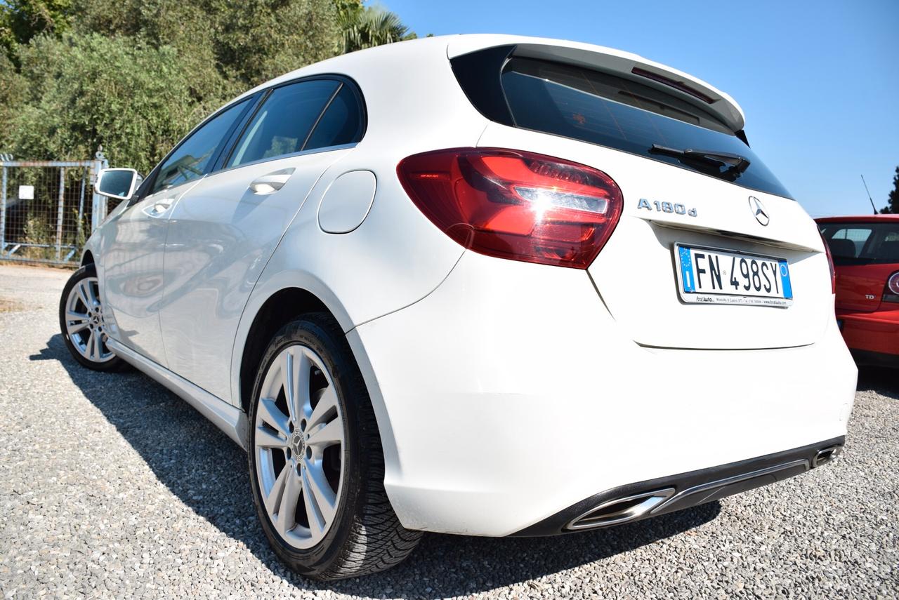 Mercedes-benz A 180 MERCEDES CLASSE 180d Aut. Sport NAVI PELLE CRUISE CAM BT ADAS