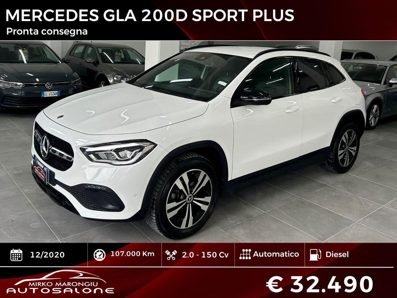 Mercedes-benz GLA 200 d Automatic Sport Plus FINANZIABILE