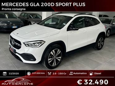 Mercedes-benz GLA 200 d Automatic Sport Plus FINANZIABILE