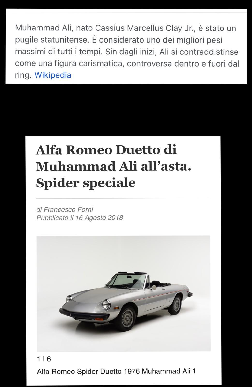 Alfa Romeo Duetto 2.000 versione America