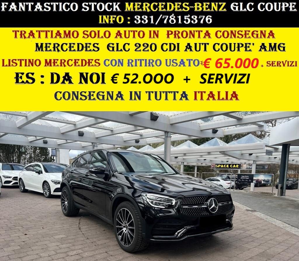 MERCEDES GLC 220 CDI AUT AMG COUPE' AZIENDALE