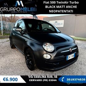 Fiat 500 TwinAir Turbo BLACK MATT ANCHE NEOPATENTATI