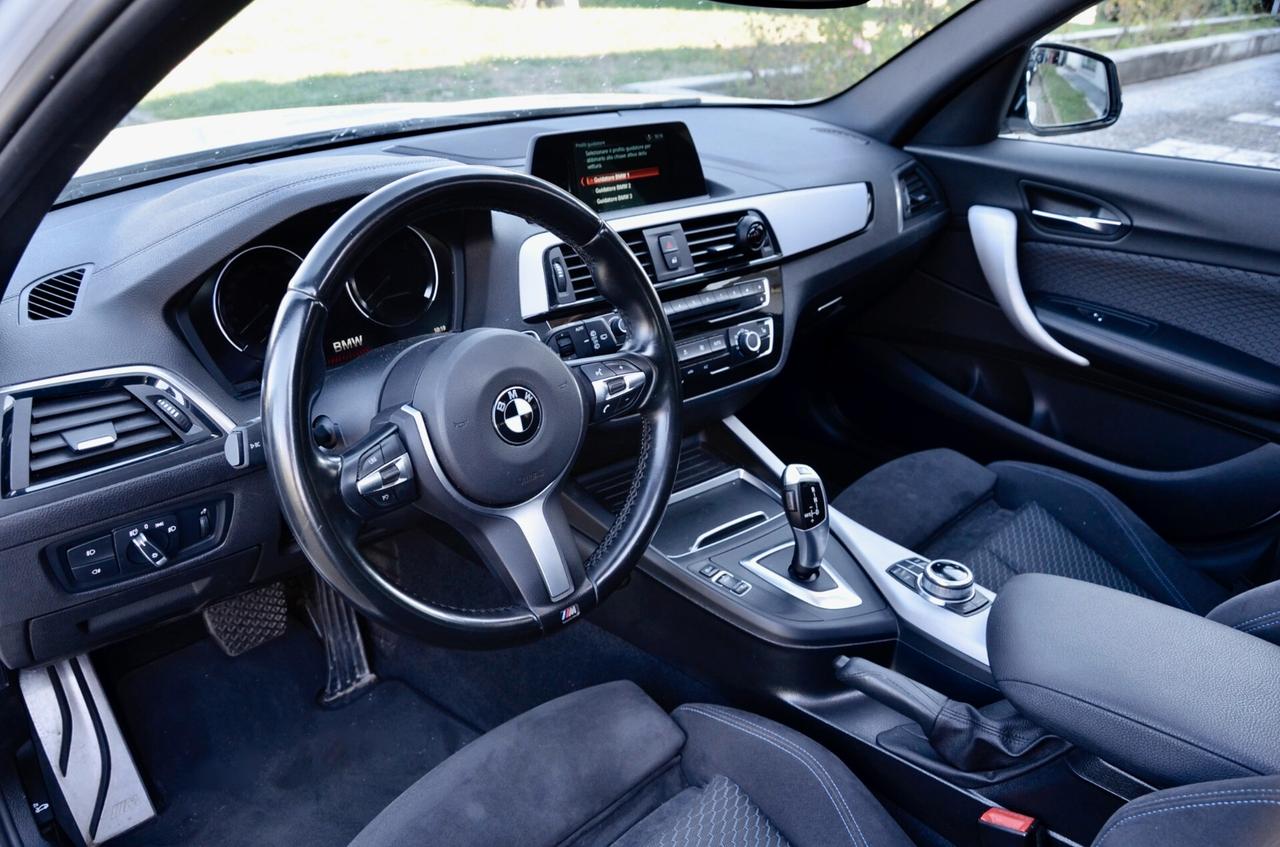 BMW 120d MSPORT 5p 190cv AUTO, TETTO, EURO 6B, SERVICE CON FATTURE, NAVI, PERMUTE