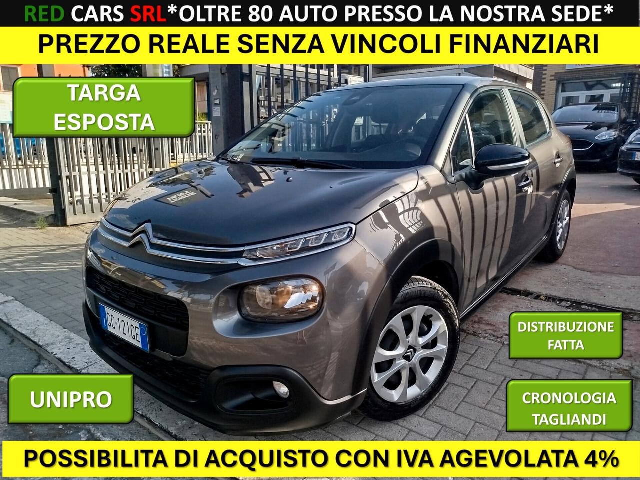 CITROEN C3 UNIPRO *PREZZO VERO* DISTRIBUZIONE FATTA-CRONO TAGLIANDI