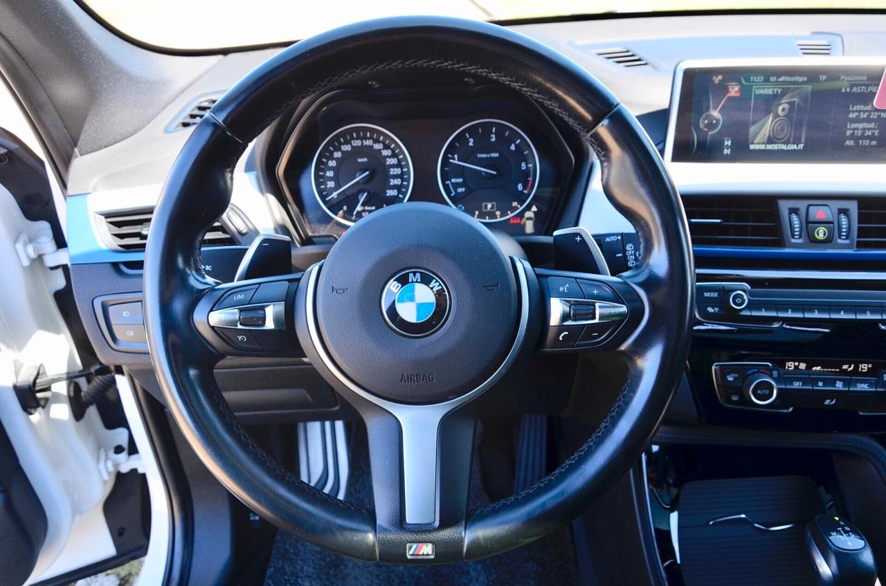 BMW X1 XDRIVE20d MSPORT 190cv AUTO, EURO 6B, SERVICE BMW, TETTO, ALCANTARA, HEAD-UP DISPLAY, 18", PERMUTE