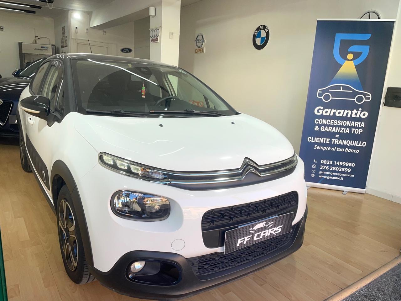 Citroen C3 BlueHDi 100 S&S Feel tetto bicolore 2018 ITALIANA