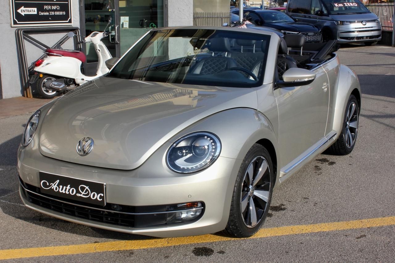 Volkswagen Maggiolino 1.4 tsi DSG cabrio 160cv fullled navy pelle traforata