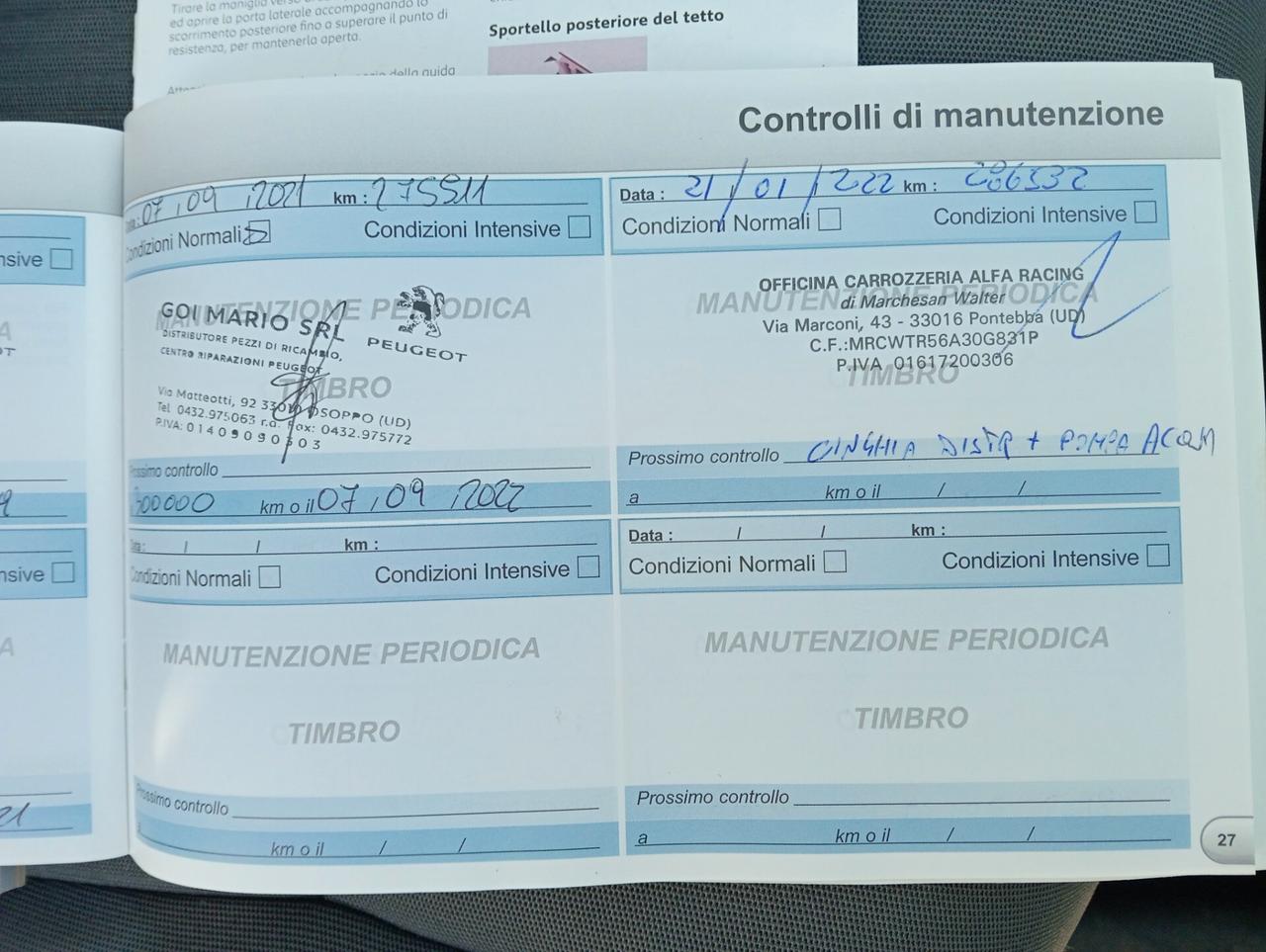 Peugeot Partner 1.6 BlueHDi 100CV 3 POSTI UNIPROPRIETARIO