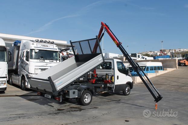 Iveco daily 35-140 cassone ribaltabile e grù nuovi