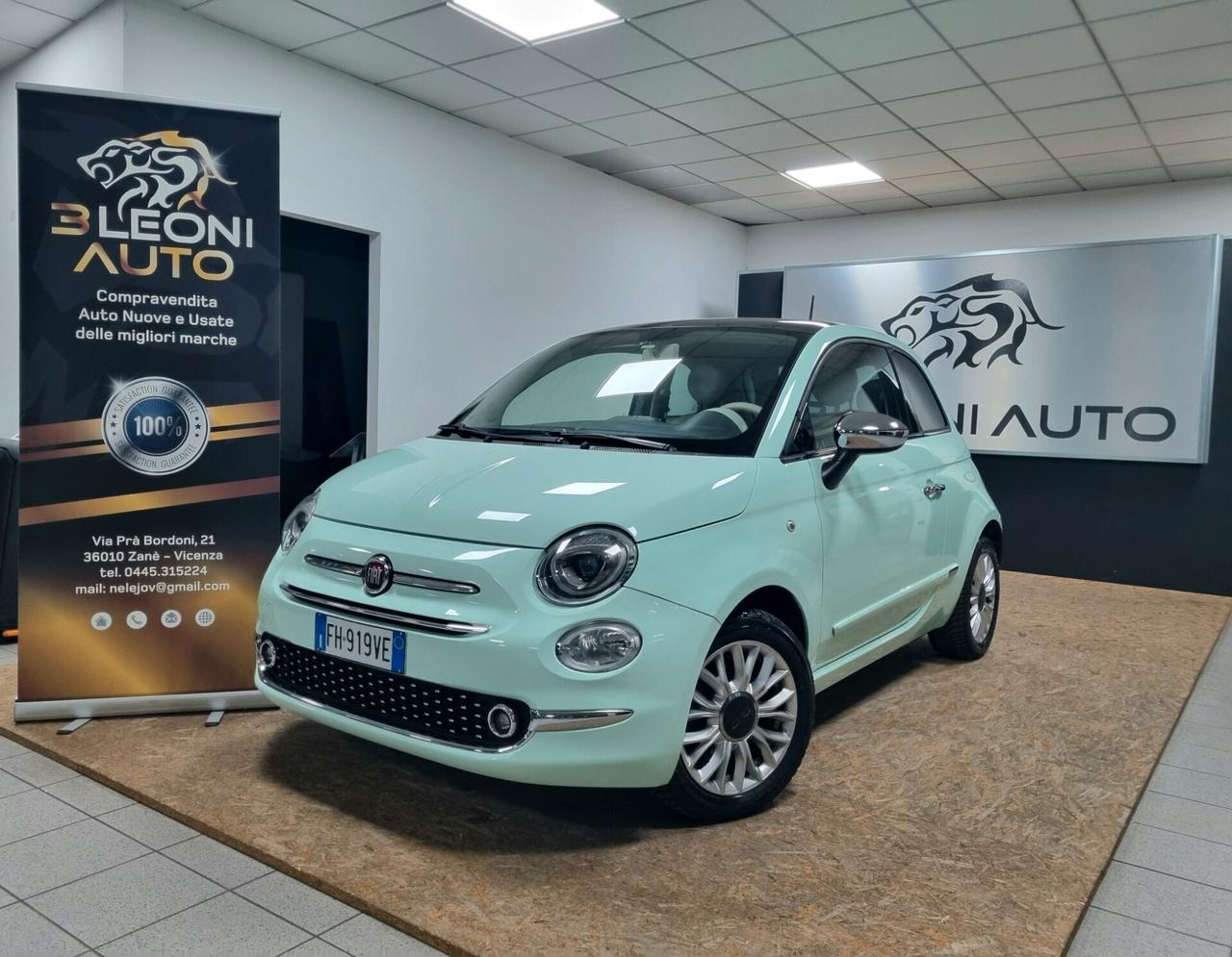 FIAT 500 1.2 BENZINA 69CV LOUNGE NEOPATENTATI