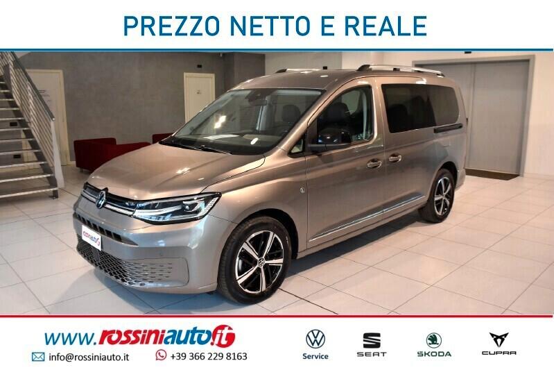 VOLKSWAGEN CADDY MAXI 2.0 TDI 122 CV DSG STYLE 5 POSTI + GANCIO