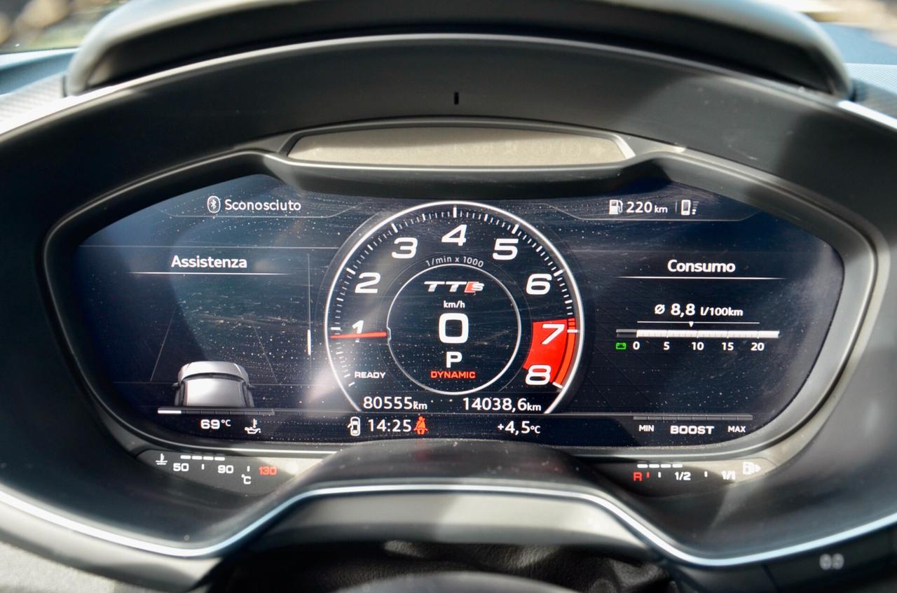 AUDI TTS COUPE 2.0 TFSI QUATTRO 310cv S-TRONIC, SERVICE AUDI, EURO 6B, FARI FULL LED, AUDI EXCLUSIVE, RETROCAMERA, PERMUTE