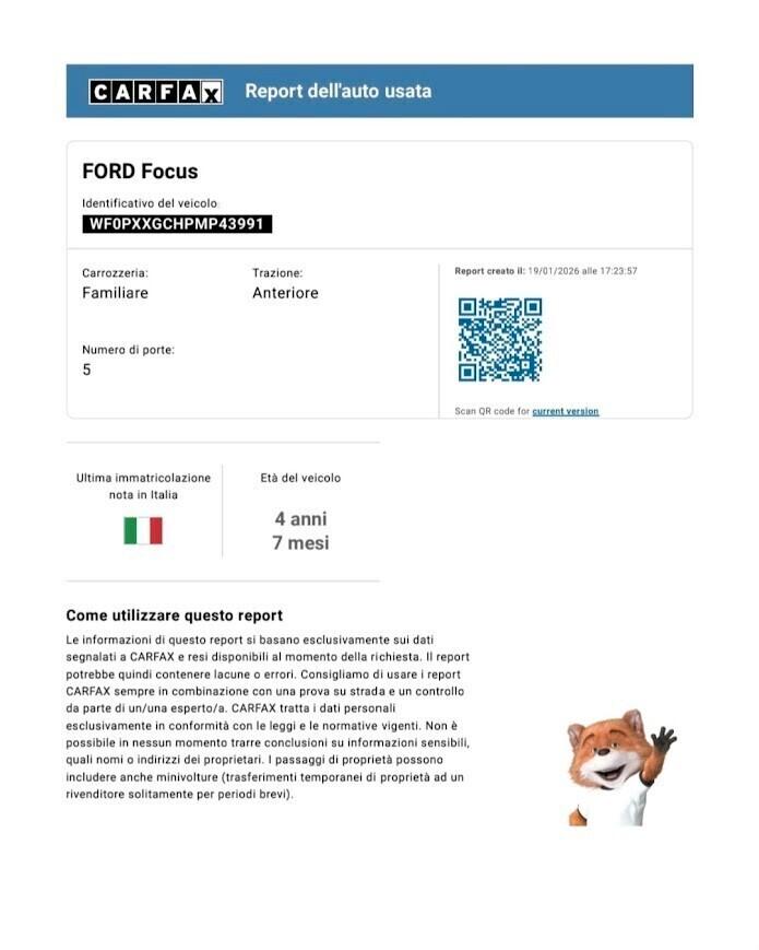 Ford Focus 1.5 EcoBlue 120 CV SW Business