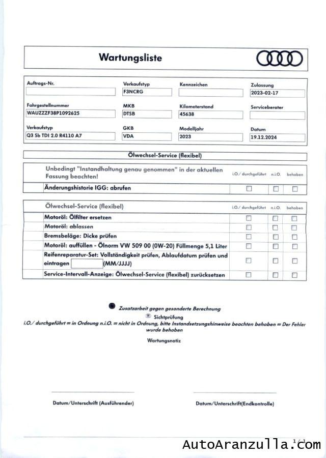 AUDI Q3 SportBack S Line 35 2.0 TDI 150CV S tronic Pelle