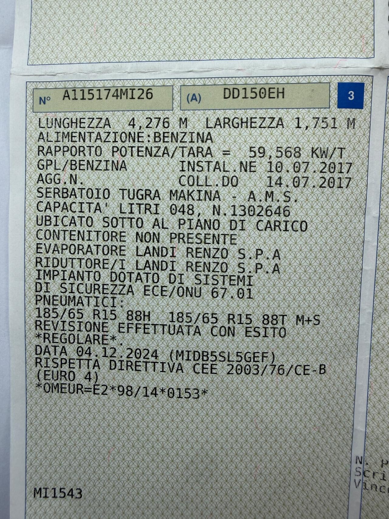 CITROEN XARA 1.6 BENZINA-GPL VALIDO EURO4 CLIMA