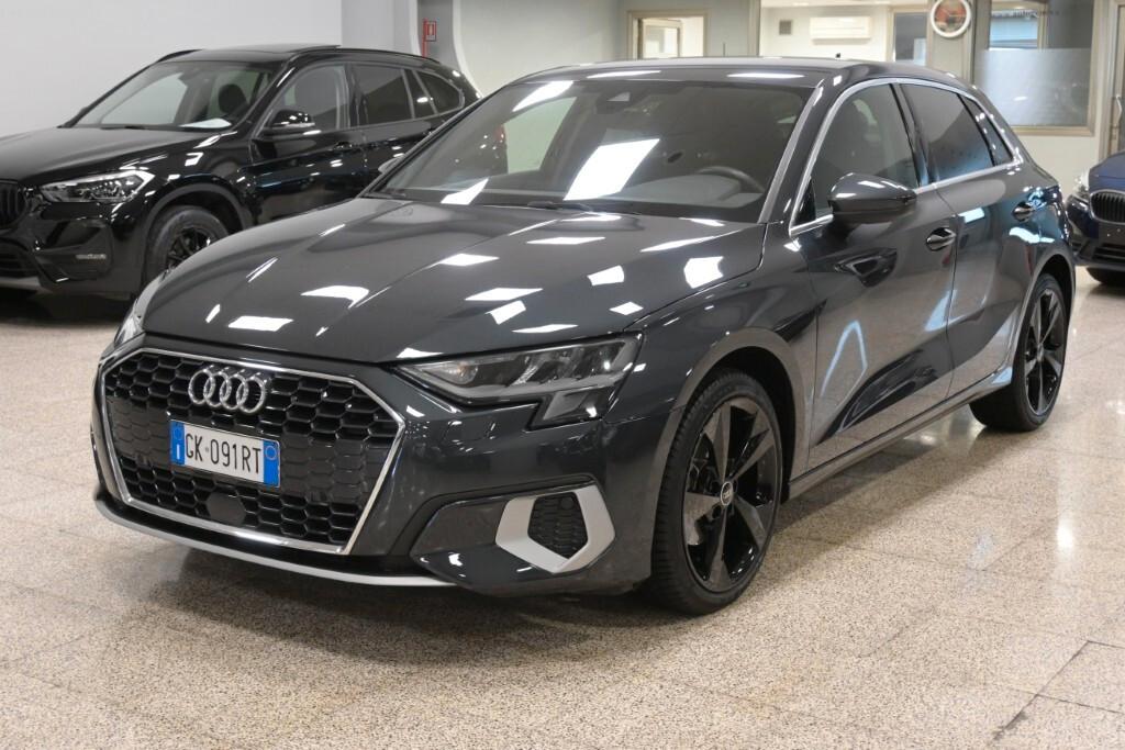 AUDI A3 SPORTBACK 35 TDI 150CV S-TRONIC BUSINESS ADVANCED ( FARI LED - VIRTUAL COCKPIT - ADAPTIVE CRUISE - CLIMA BIZONA - NAVI - MIRROR - SENSORI POST. - TELECAMERA POST. - CERCHI 18 )