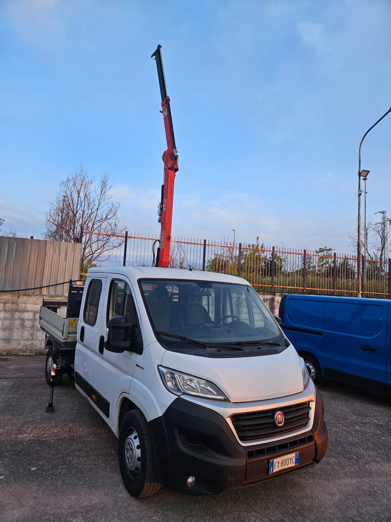 FIAT DUCATO MAXI 35 LH1 2.3MJT 130CV DOPPIA CABINA GRU FASSI