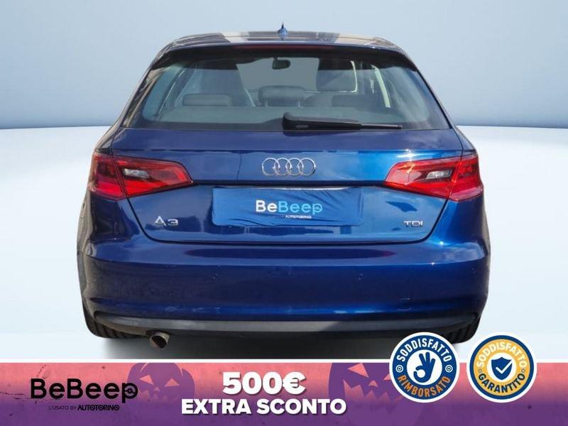 Audi A3 SPORTBACK 1.6 TDI AMBIENTE 110CV S-TRONIC E6