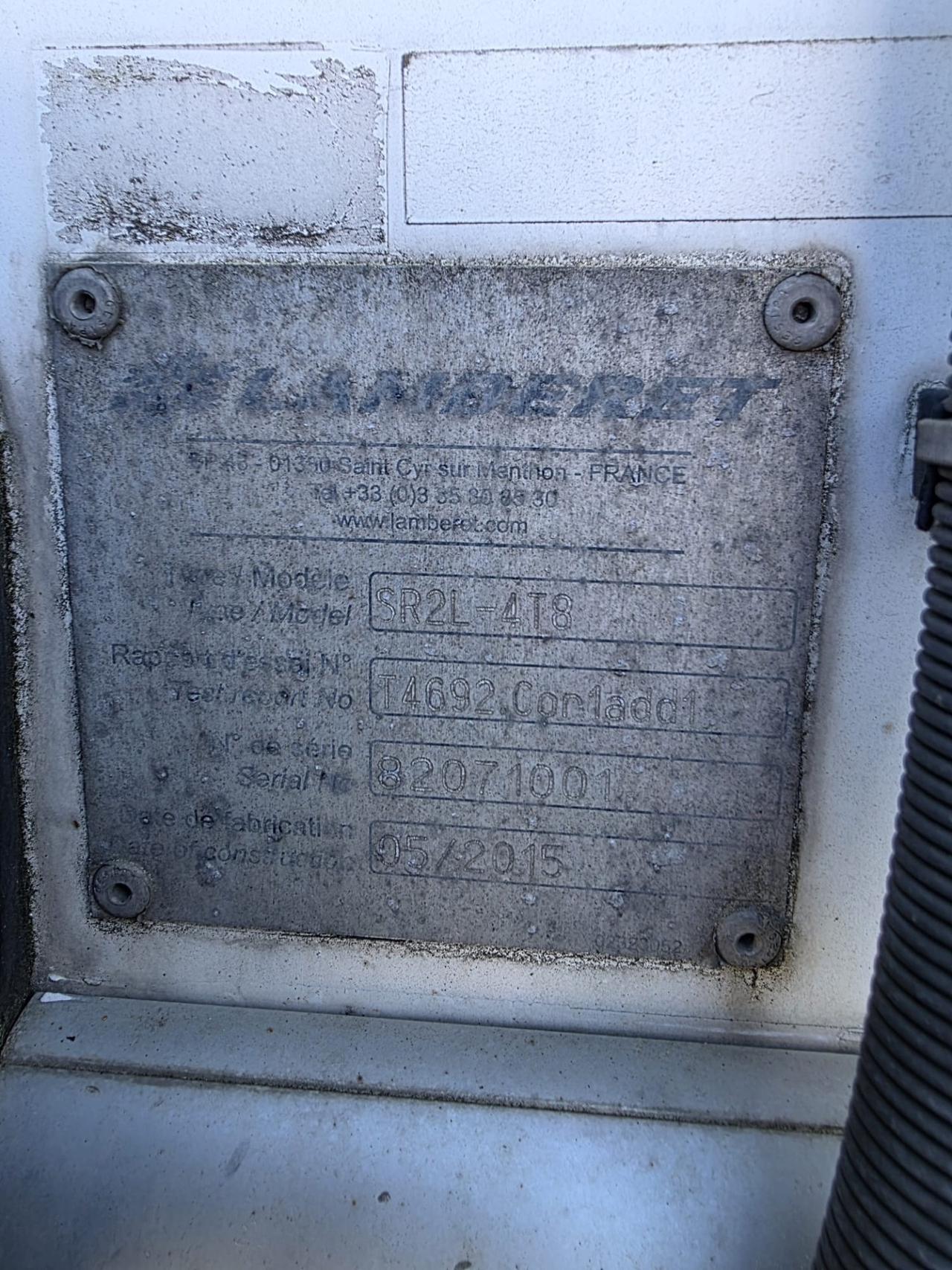 SEMIRIMORCHIO FRIGO LAMBERET 2015 (ATP FRC 05/2027)