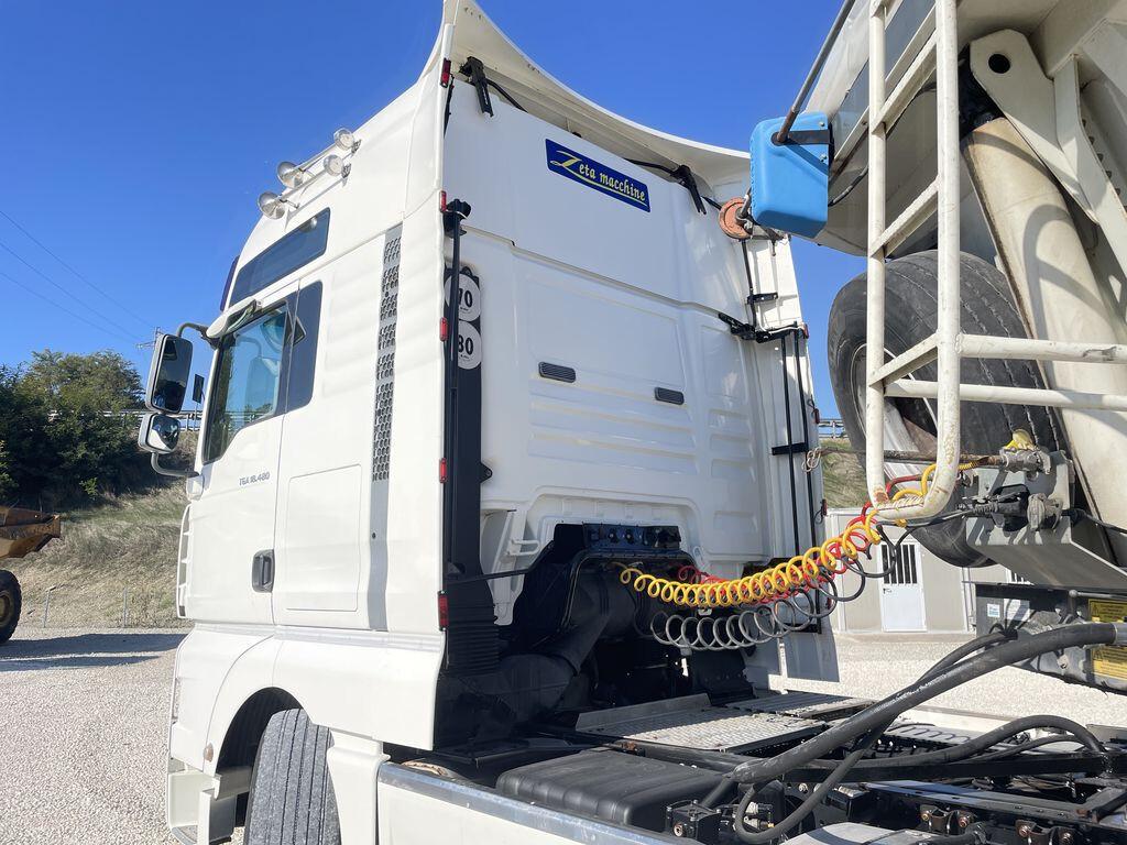 Trarrore stradale Man TGA 18480 + Vasca Menci