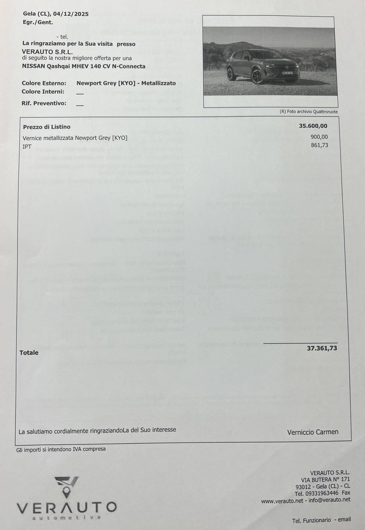 Nissan Qashqai 1.3 mhev N-Connecta 140cv SUPER OFFERTA T-STOCK