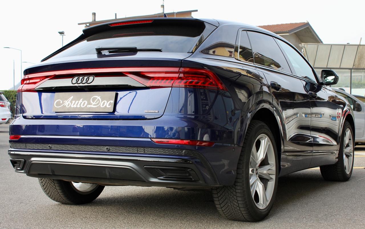 Audi Q8 50 TDI 286 CV quattro Sport INTERNO PELLE MARRONE S LINE TETTO PANOR.
