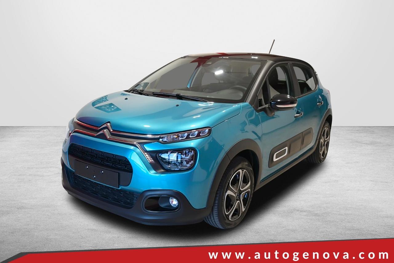CITROEN C3 1.2 PURETECH 83CV SeS SHINE ( FARI LED - CRUISE - NAVI - MIRROR - SENSORI POST. - TETTO BICOLORE )