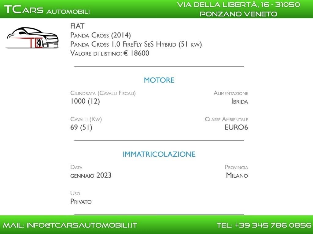FIAT PANDA 1.0 MILD HYBRID CROSS - NEOPATENTE