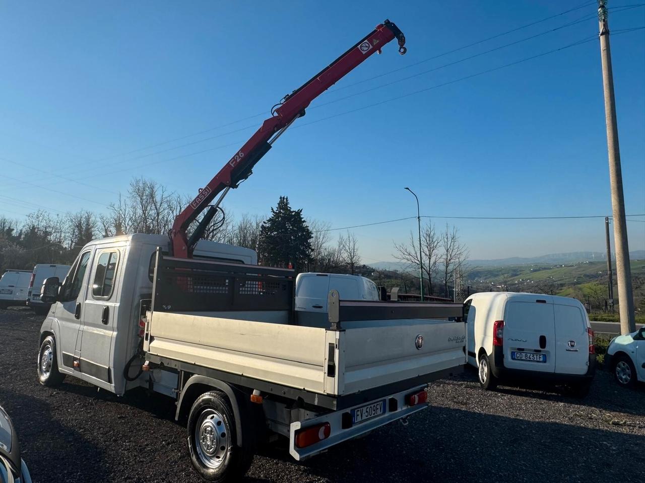 Fiat Ducato 2.3 130cv con GRU (capacità di presa 9995kg) 7POSTI
