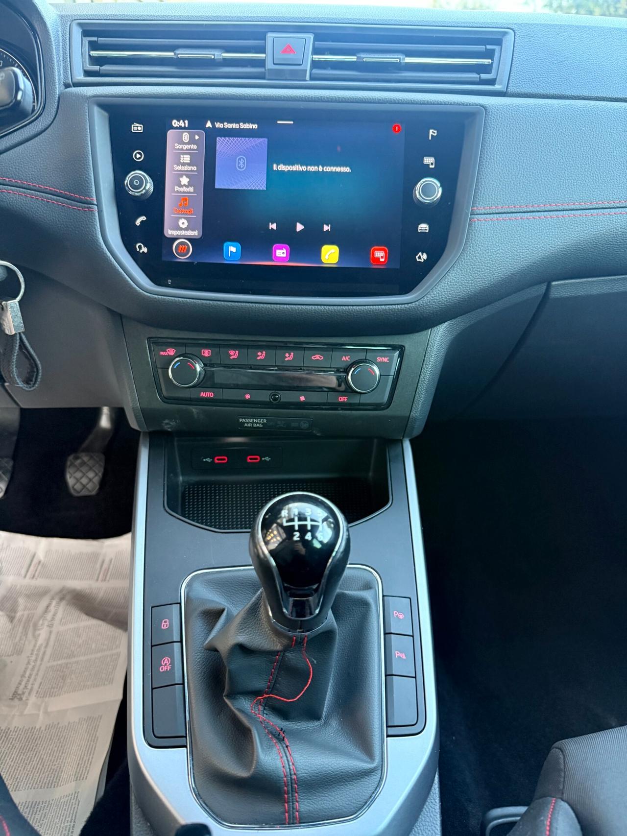 Seat Arona 1.0 TGI FR BENZINA/METANO DI SERIE, CON APPLE CARPLAY,ANDROID AUTO,TELECAMERA,NAVI,FULL LED