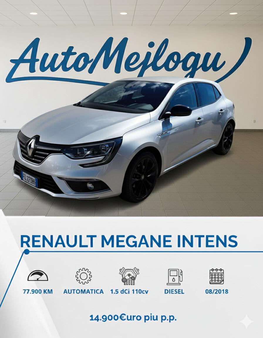 Renault Megane Mégane dCi 8V 110 CV EDC Energy Intens