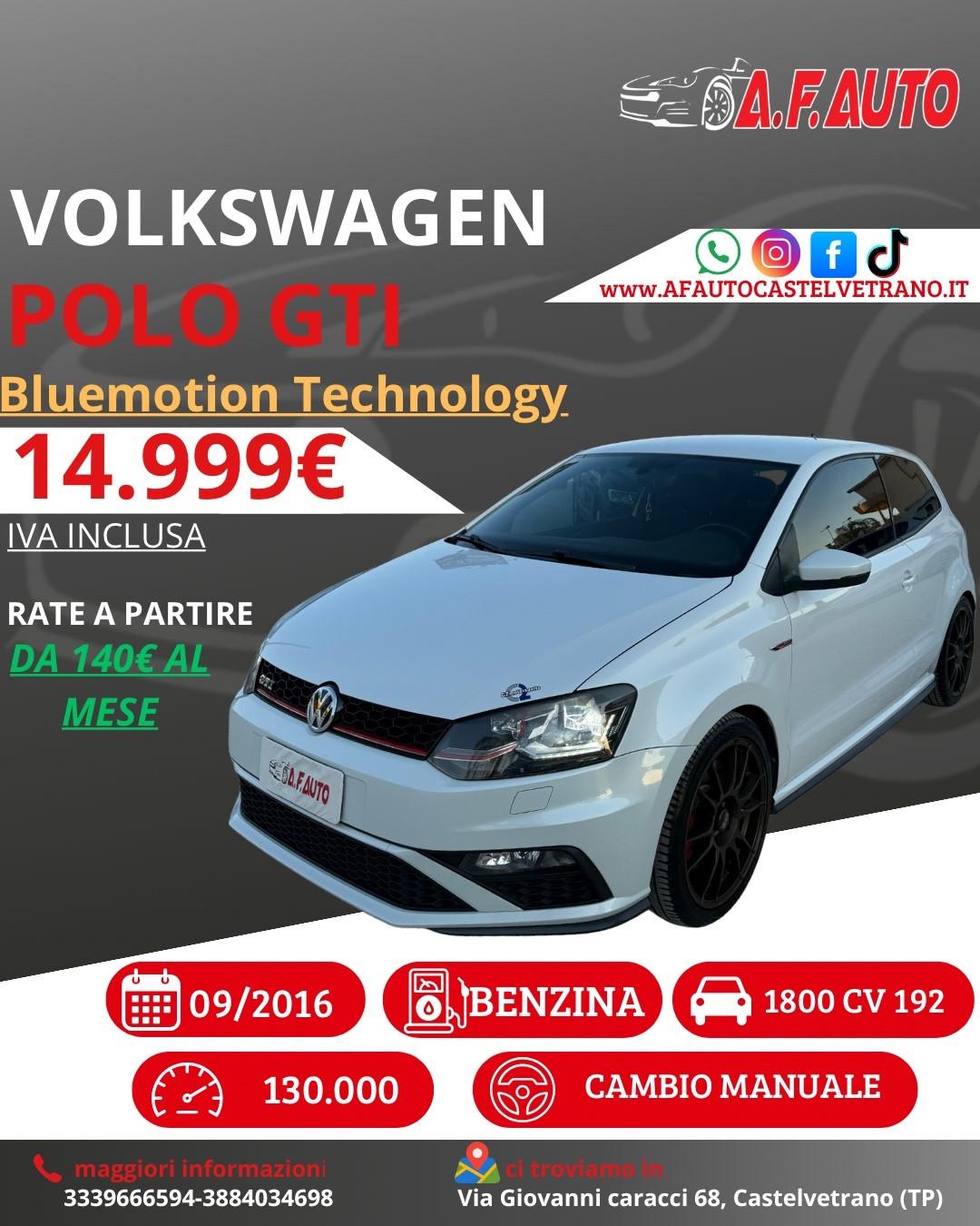Volkswagen Polo GTI 1.8 3p. BlueMotion Technology