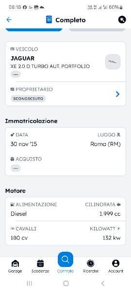 Jaguar XE 2.0 D Turbo 180CV aut. Portfolio Motore rumoroso